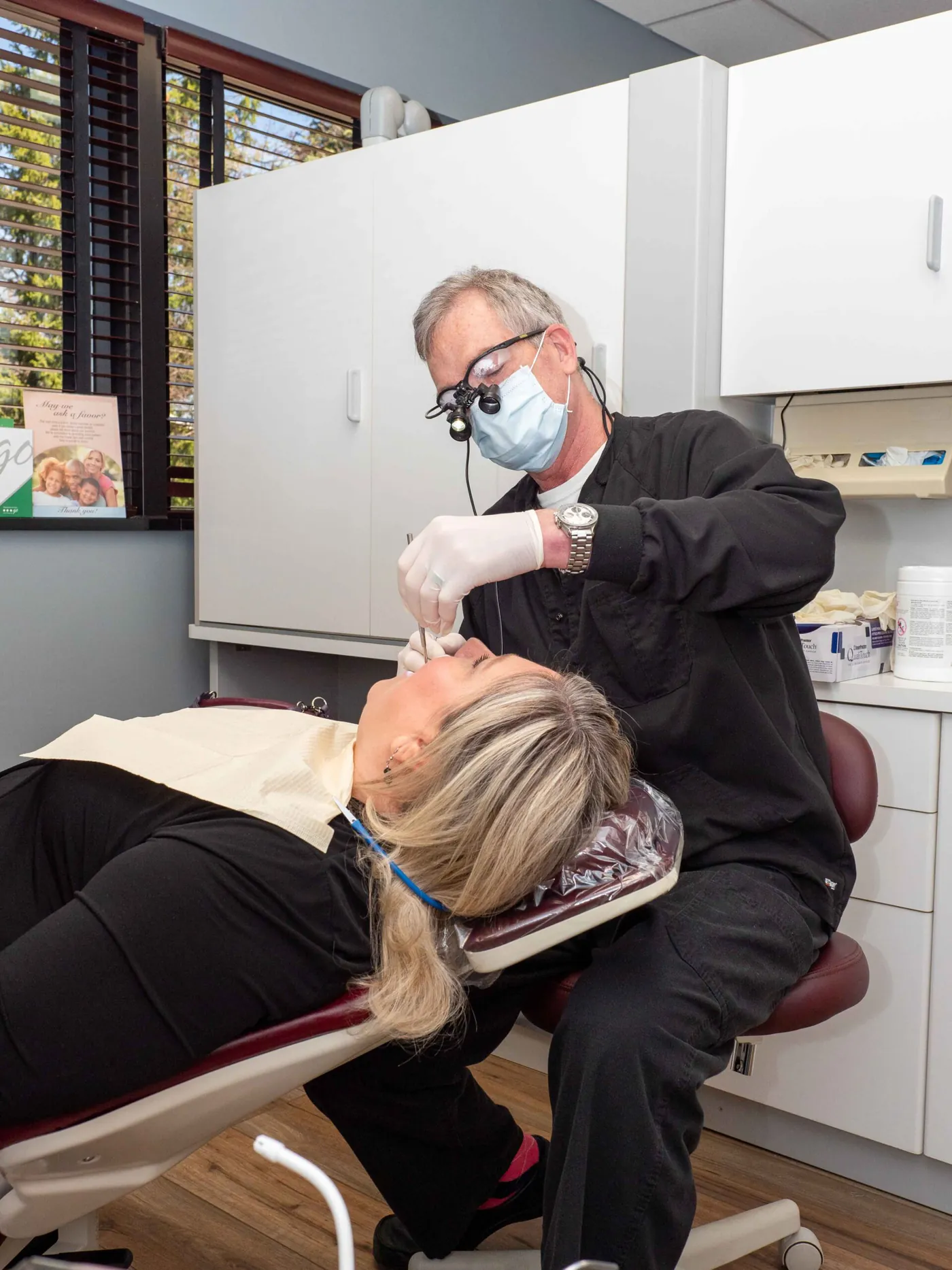 Dr. Mark McFerran treating a patient