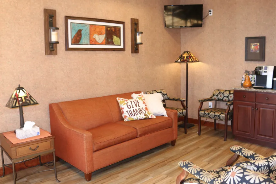 The patient lounge at Summit Pointe Dental